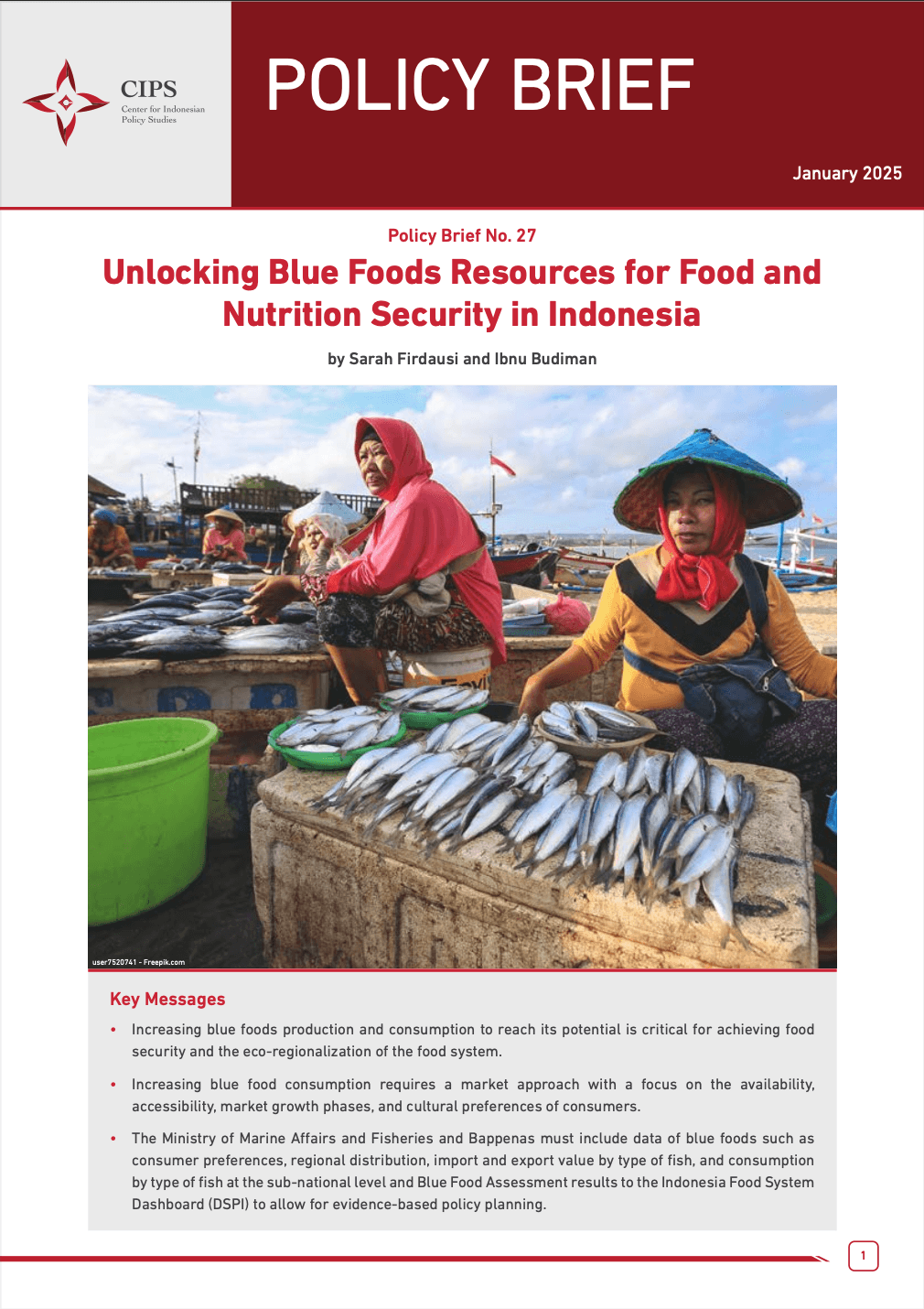 Unlocking Blue Foods Resources for Food and Nutrition Security in Indonesia