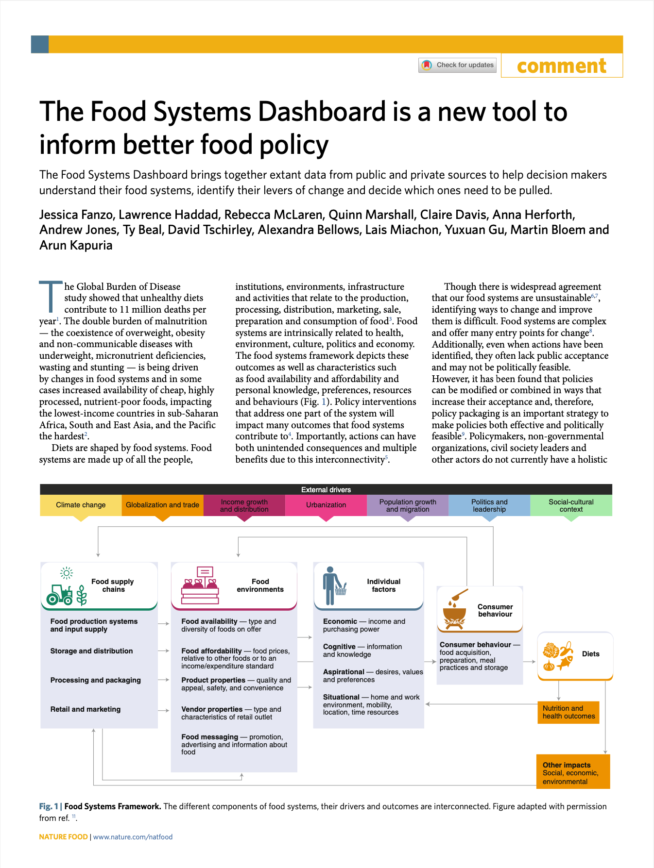 The Food Systems Dashboard is a new tool to inform better food policy